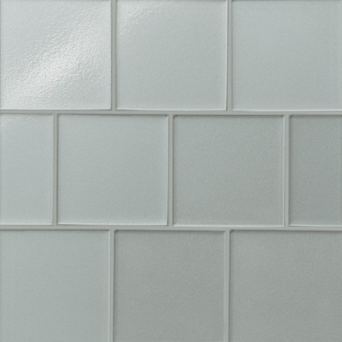 Bedrosians - Kaikos - 4&quot; x 4&quot; Matte Glass Field Tile - Silver