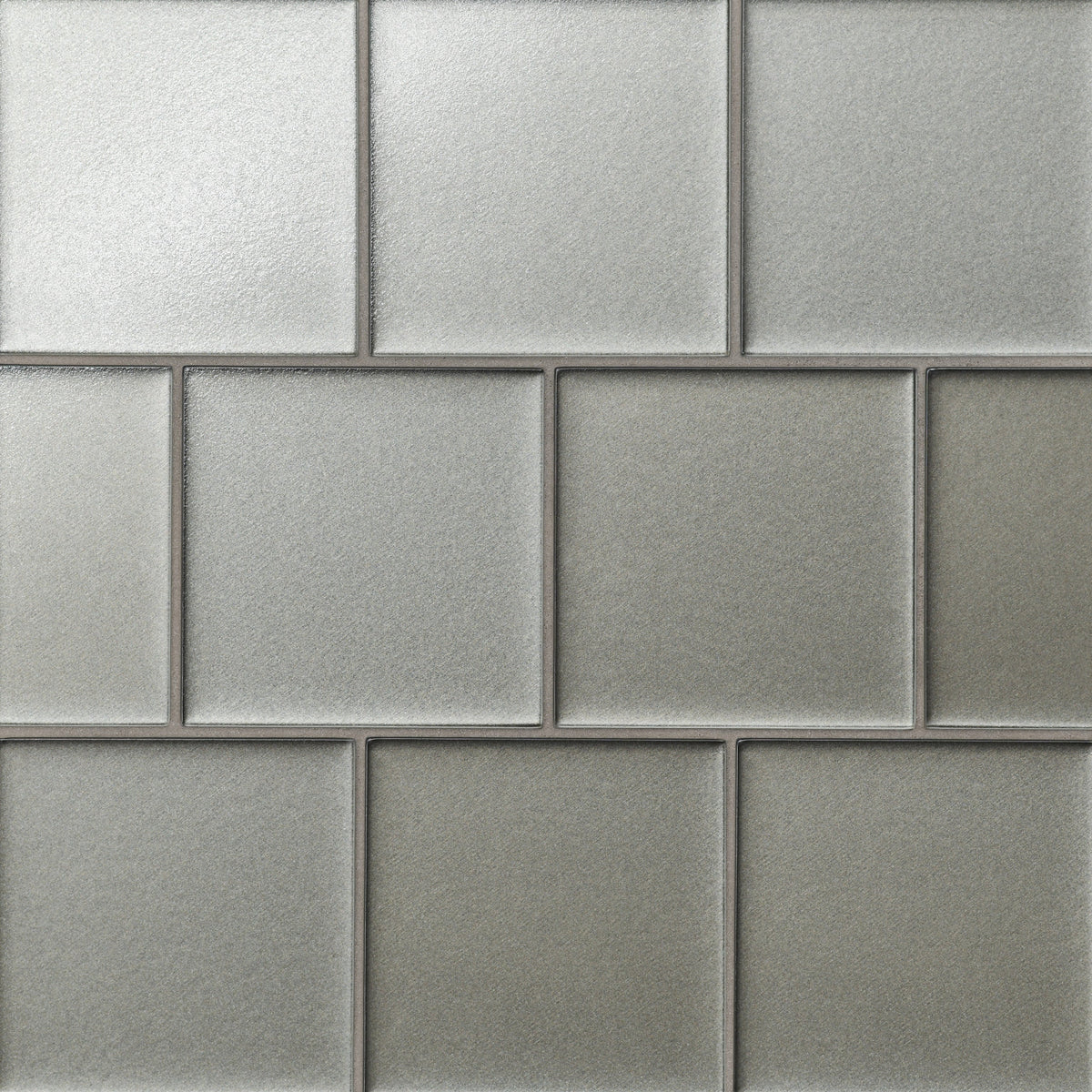 Bedrosians - Kaikos - 4&quot; x 4&quot; Matte Glass Field Tile - Gray