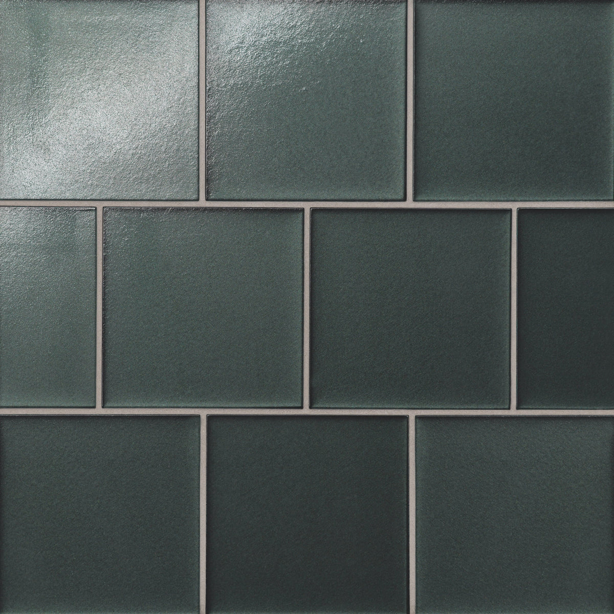 Bedrosians - Kaikos - 4&quot; x 4&quot; Matte Glass Field Tile - Dark Green