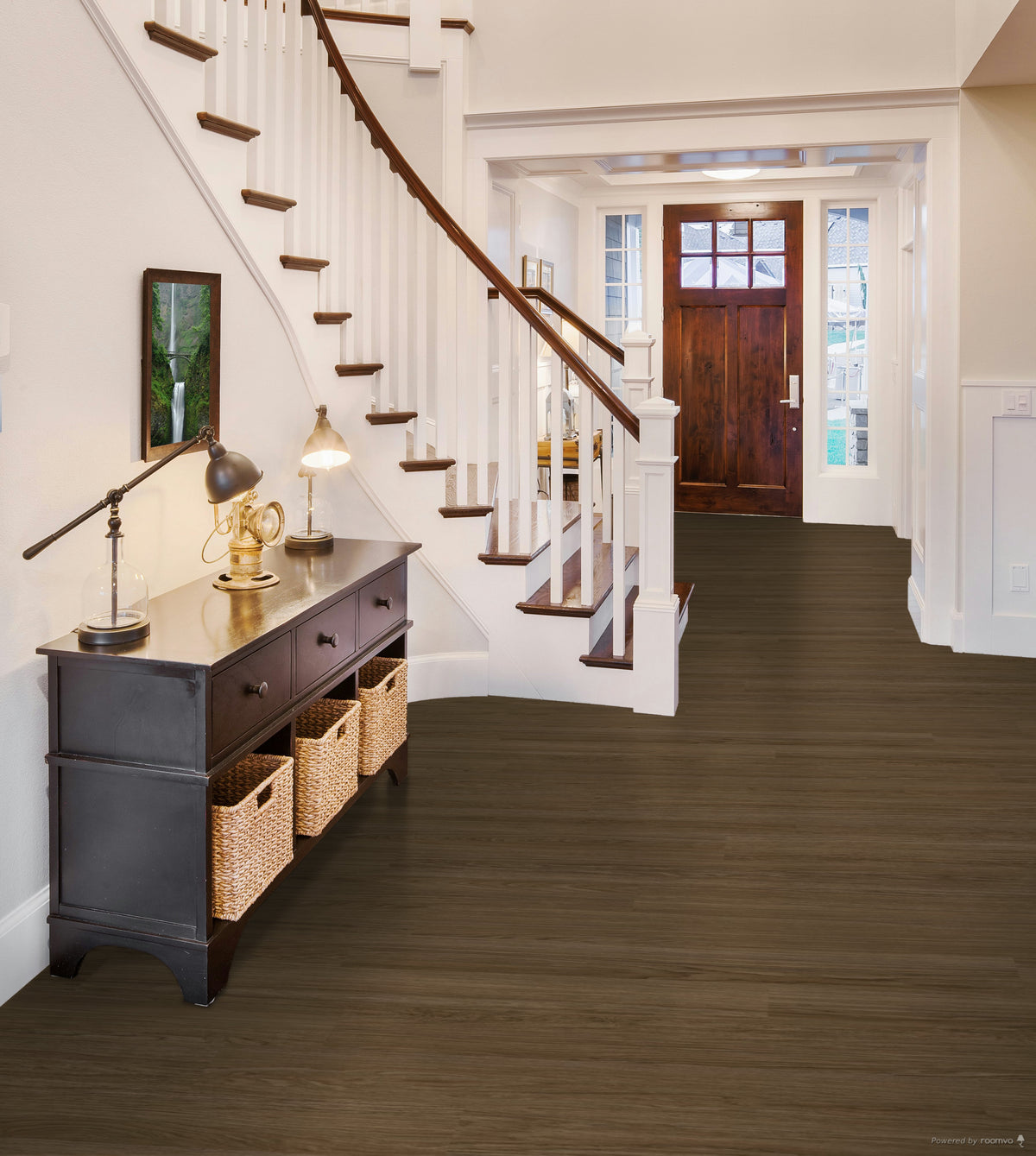 Engineered Floors - Rejuvenate Collection - 7 in. x 48 in. - Toffee Installed