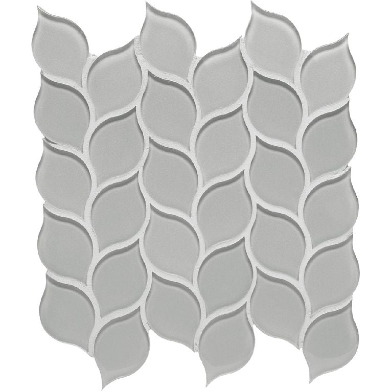 Arizona Tile - Dunes Series - Glass Leaves Mosaic - Denim