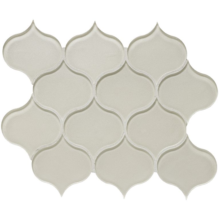 Arizona Tile - Dunes Series - Arabesque Glass Mosaic - Ivory
