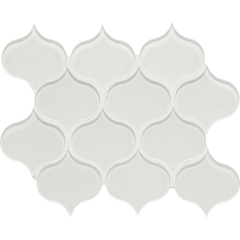Arizona Tile - Dunes Series - Arabesque Glass Mosaic - Pearl