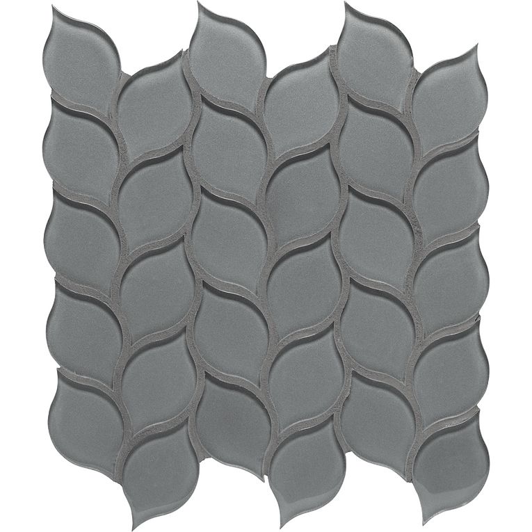 Arizona Tile - Dunes Series - Glass Leaves Mosaic - Platinum