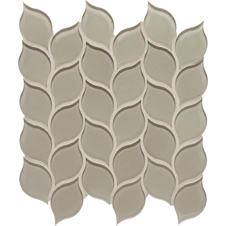 Arizona Tile - Dunes Series - Glass Leaves Mosaic - Sand