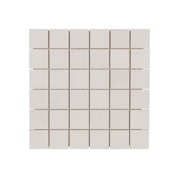 Tesoro Adrock Collection 2" x 2" Matte Porcelain Mosaic Frost Floorzz