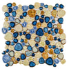 See Elysium - Growing Blue 11.5 in. x 11.5 in. Porcelain Mosaic