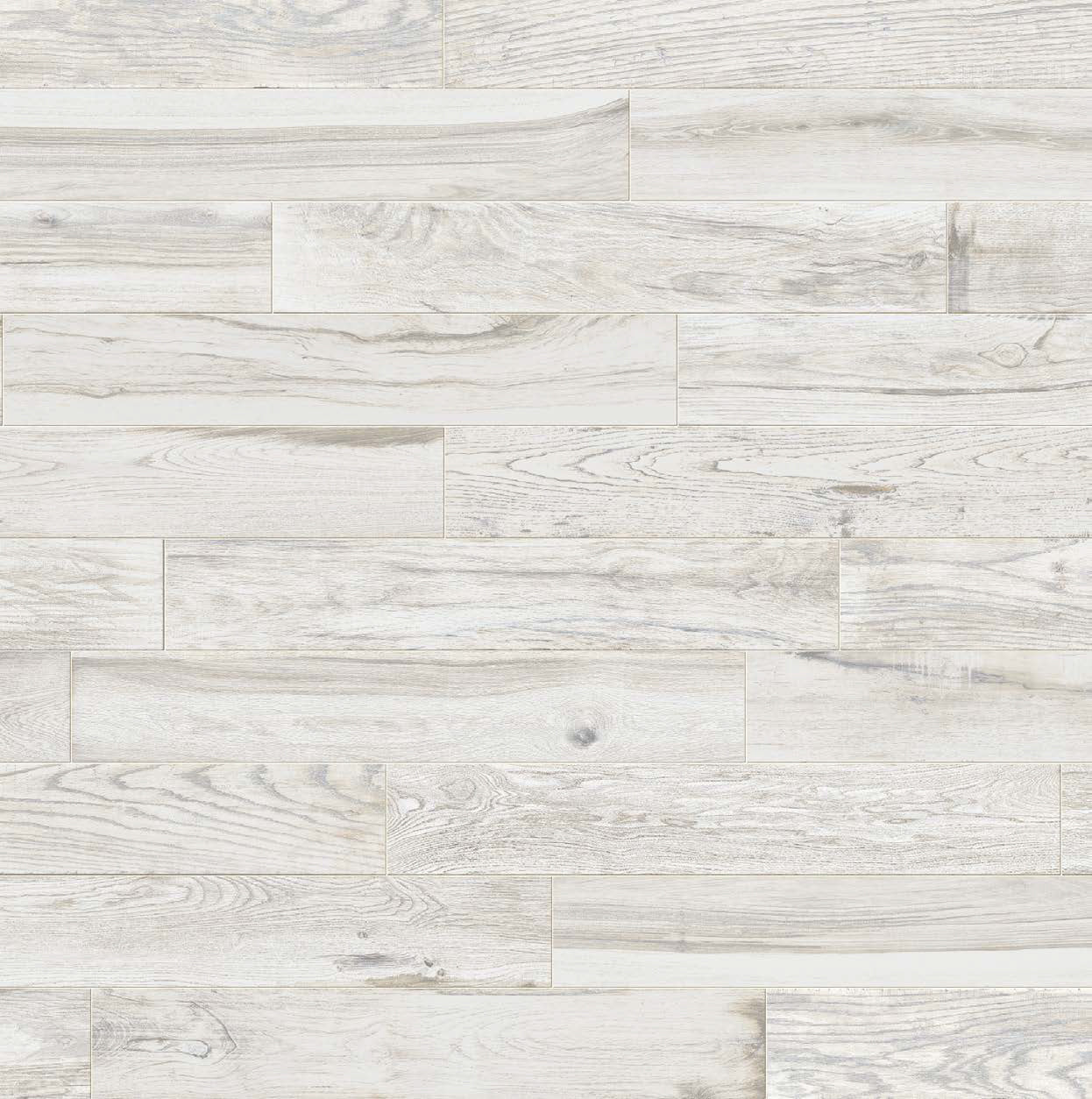 Floors 2000 - Lacquered Wood 6 in. x 36 in. Porcelain Tile - White