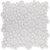 See Elysium - Lady 10.75 in. x 10.75 in. Glass Mosaic - Snow