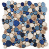 See Elysium - Growing Seaside 11.5 in. x 11.5 in. Porcelain Mosaic