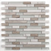 See Elysium - Linear Loft 11.75 in. x 11.75 in. Glass and Marble Mosaic