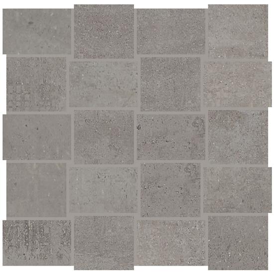 American Olean - Union 2&quot; x 3&quot; Modern Weave Mosaic - Industrial Gray