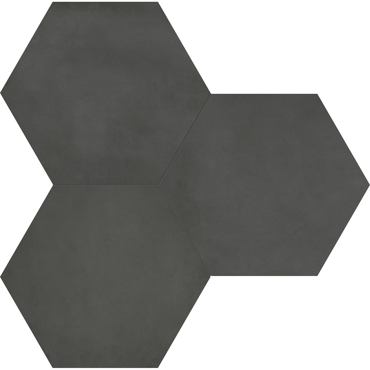 Anatolia - Form HD 7 in. x 8 in. Hexagon Porcelain Tile - Graphite