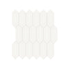 See Anatolia - Soho Porcelain 2 in. x 5 in. Picket Mosaic - Canvas White Glossy