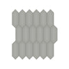 See Anatolia - Soho Porcelain 2 in. x 5 in. Picket Mosaic - Cement Chic Glossy