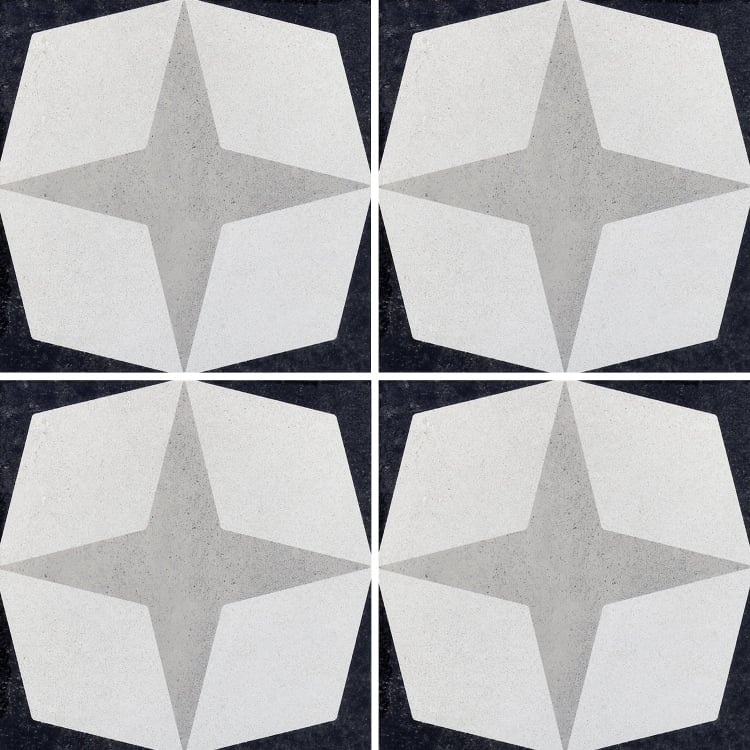 Arizona Tile - Cementine Black and White - B&W 1