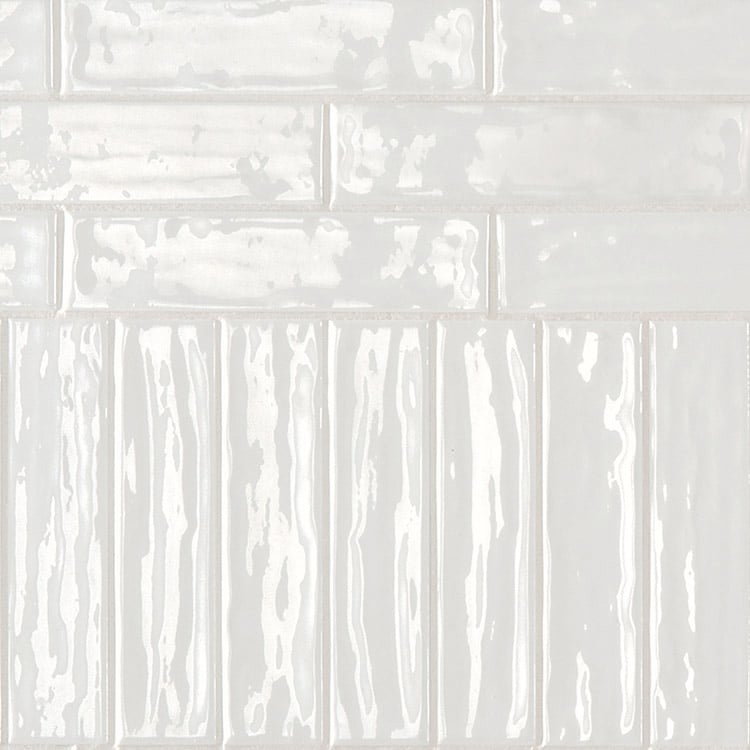 Arizona Tile - Concerto Porcelain Tile - White Glossy Close View