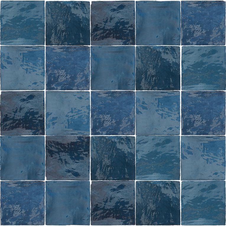 Arizona Tile - Flash 5" x 5" Ceramic Wall Tile - Cobalt
