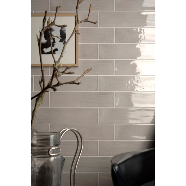 Arizona Tile Gioia Series 4" x 16" Porcelain Wall Tile Greige Floorzz