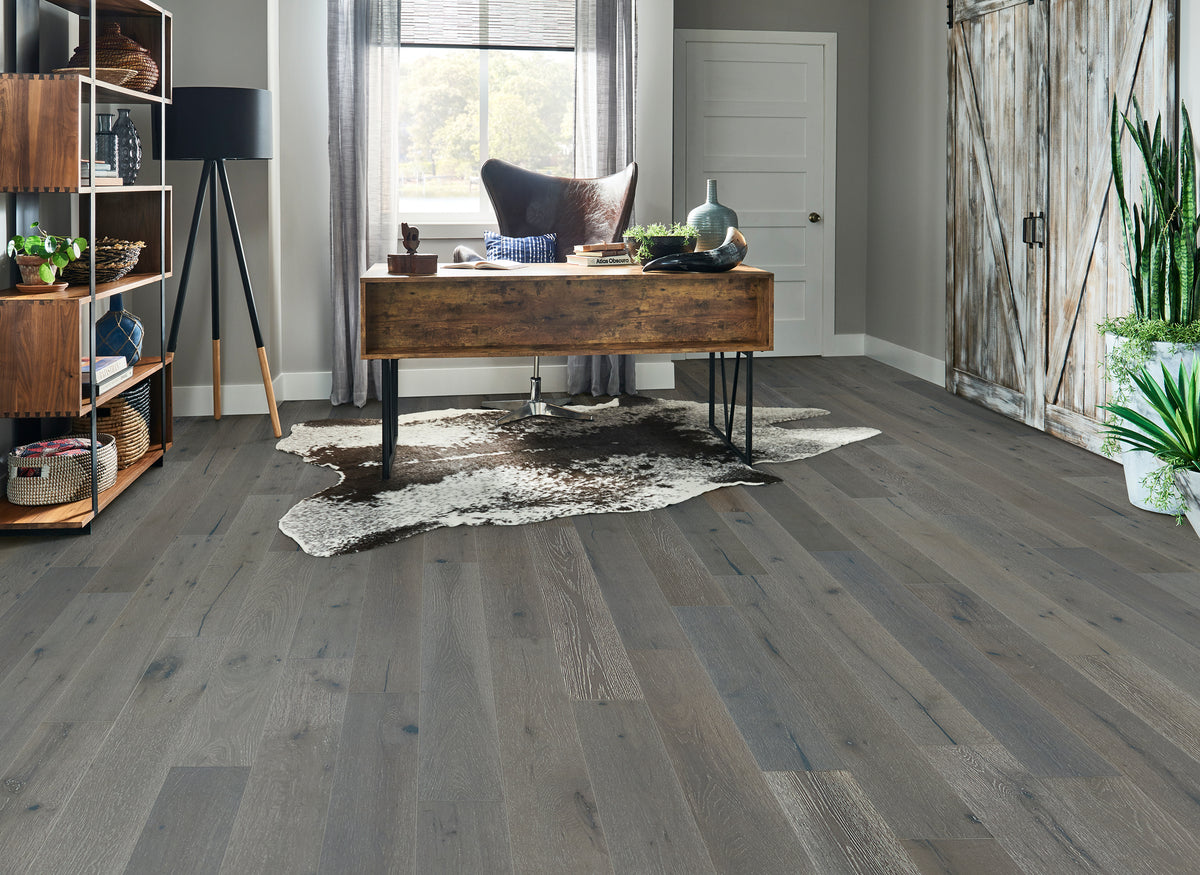 Bruce - Brushed Impressions Silver Collection - 6.5 in. Oak Hardwood - Seashade Clouds Room Scene