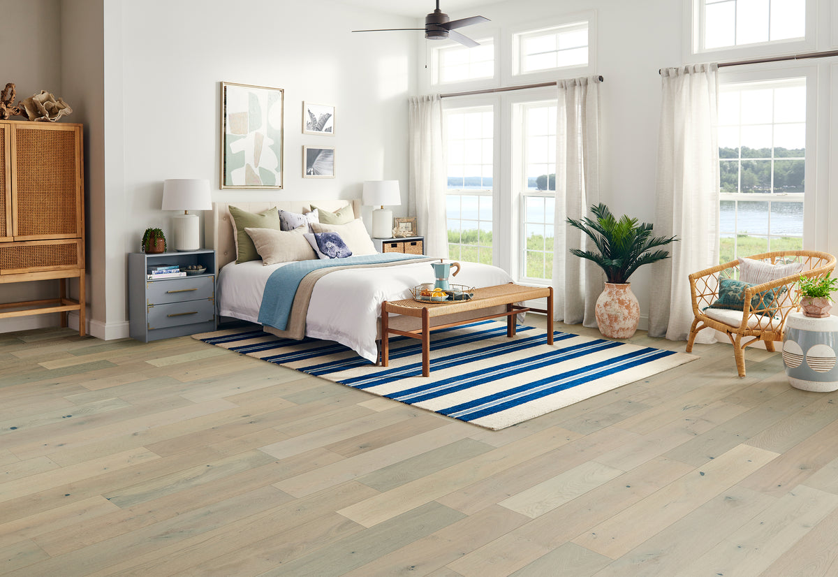 Bruce - Brushed Impressions Gold Collection - 7.5 in. White Oak Hardwood - Quietly Curated Room scene