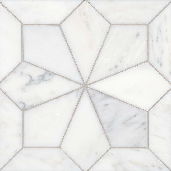 Bedrosians - Blomma Floor &amp; Wall Mosaic - Bianco