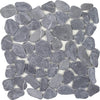 See Tesoro - Beach Stones Collection - Sliced Pebble Mosaic - Blue