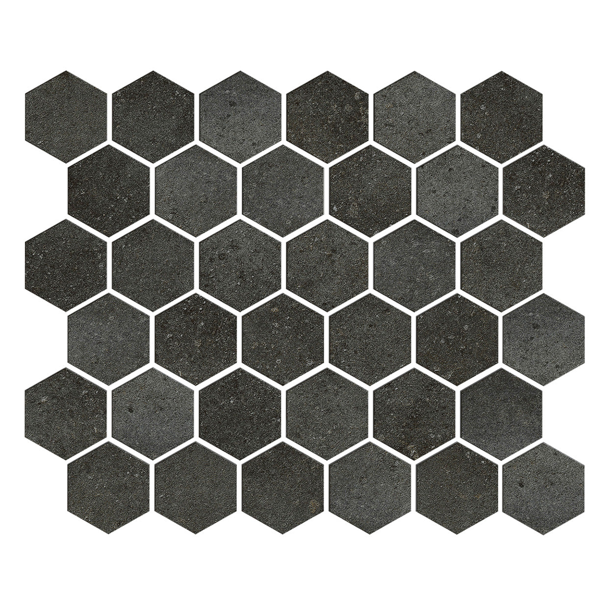 CommodiTile - Anchor 2 in. Hexagon Mosaic - Iron