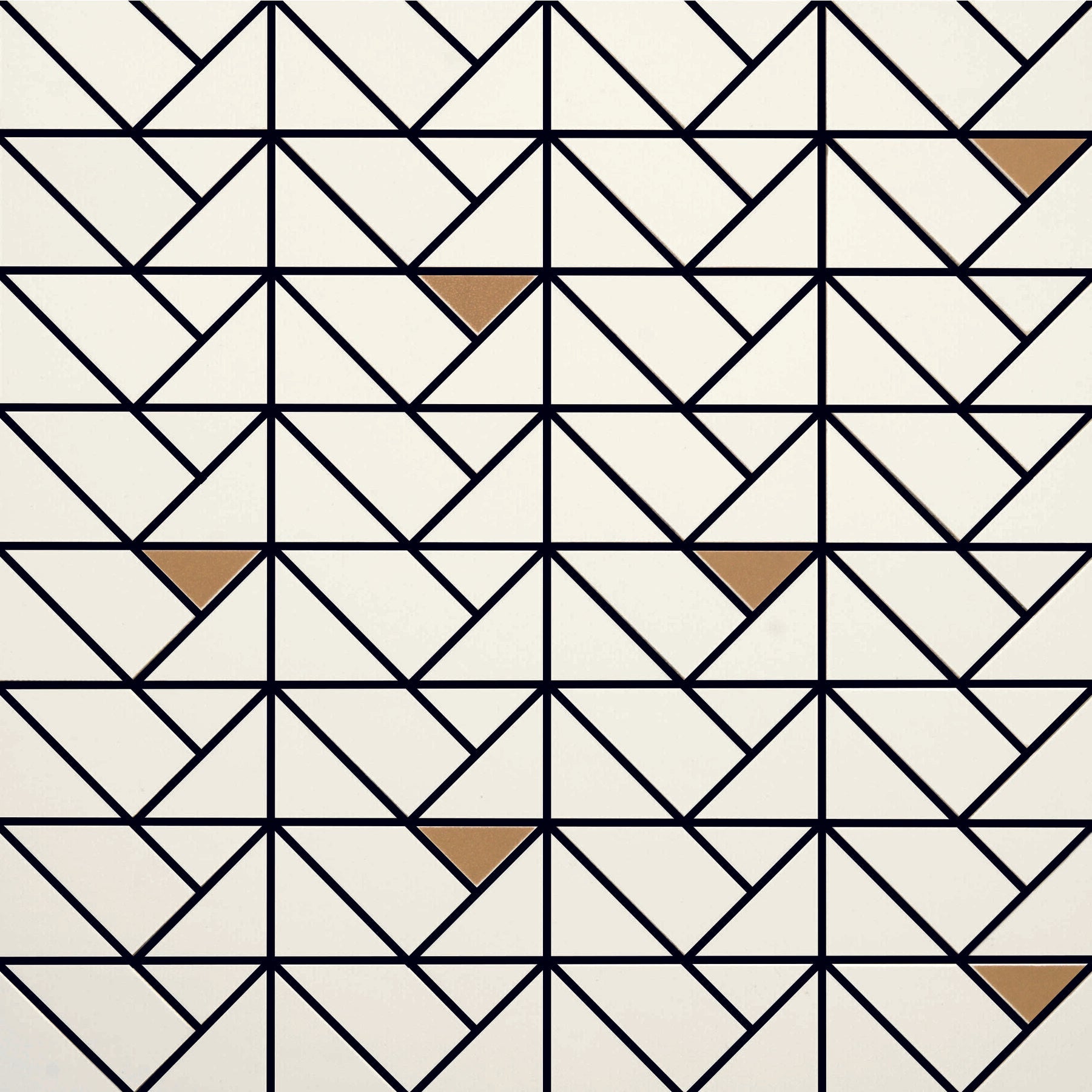 Daltile - STARE™ Collection - Eclettica Ceramic Triangle Mosaic - White