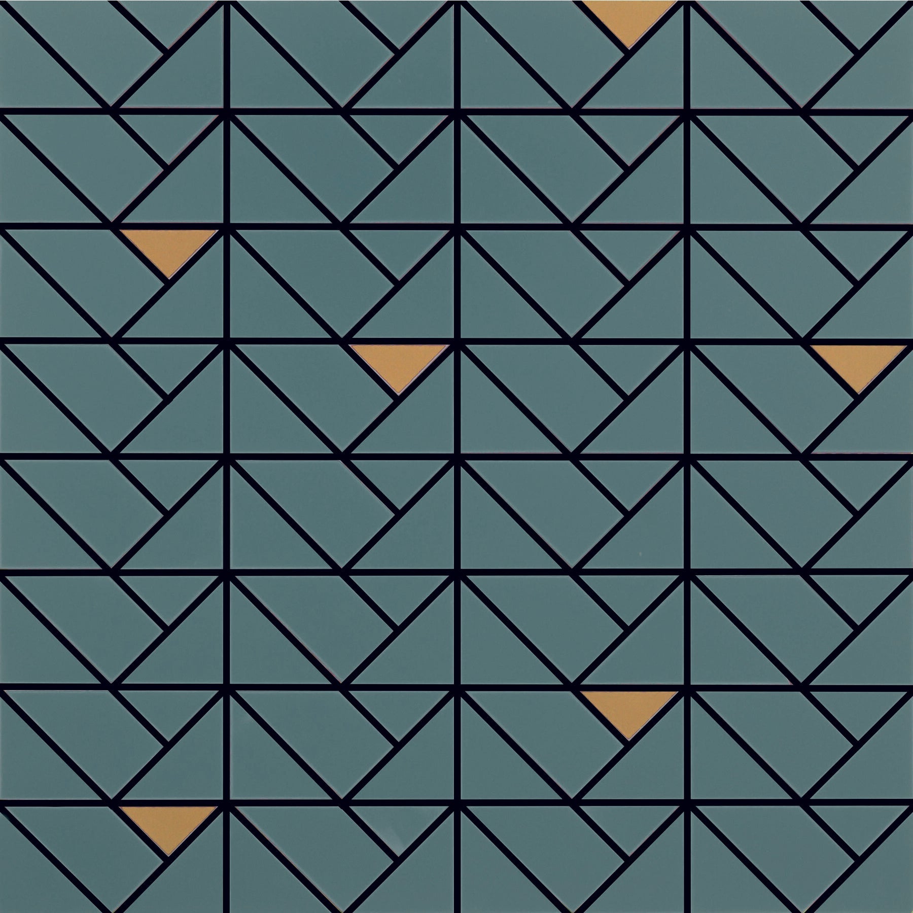 Daltile - STARE™ Collection - Eclettica Ceramic Triangle Mosaic - Sage