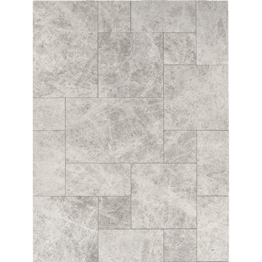 DW Tile & Stone - Silver Shadow 18" x 18" Marble Tile - Honed