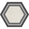 See Daltile - Bee Hive 24 in. x 20 in. Porcelain Tile - Cool Honeycomb