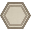 See Daltile - Bee Hive 24 in. x 20 in. Porcelain Tile - Warm Honeycomb
