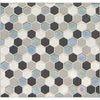 See Daltile Coastal Keystones 1 in. Hexagon Mosaic - Tropical Thunder