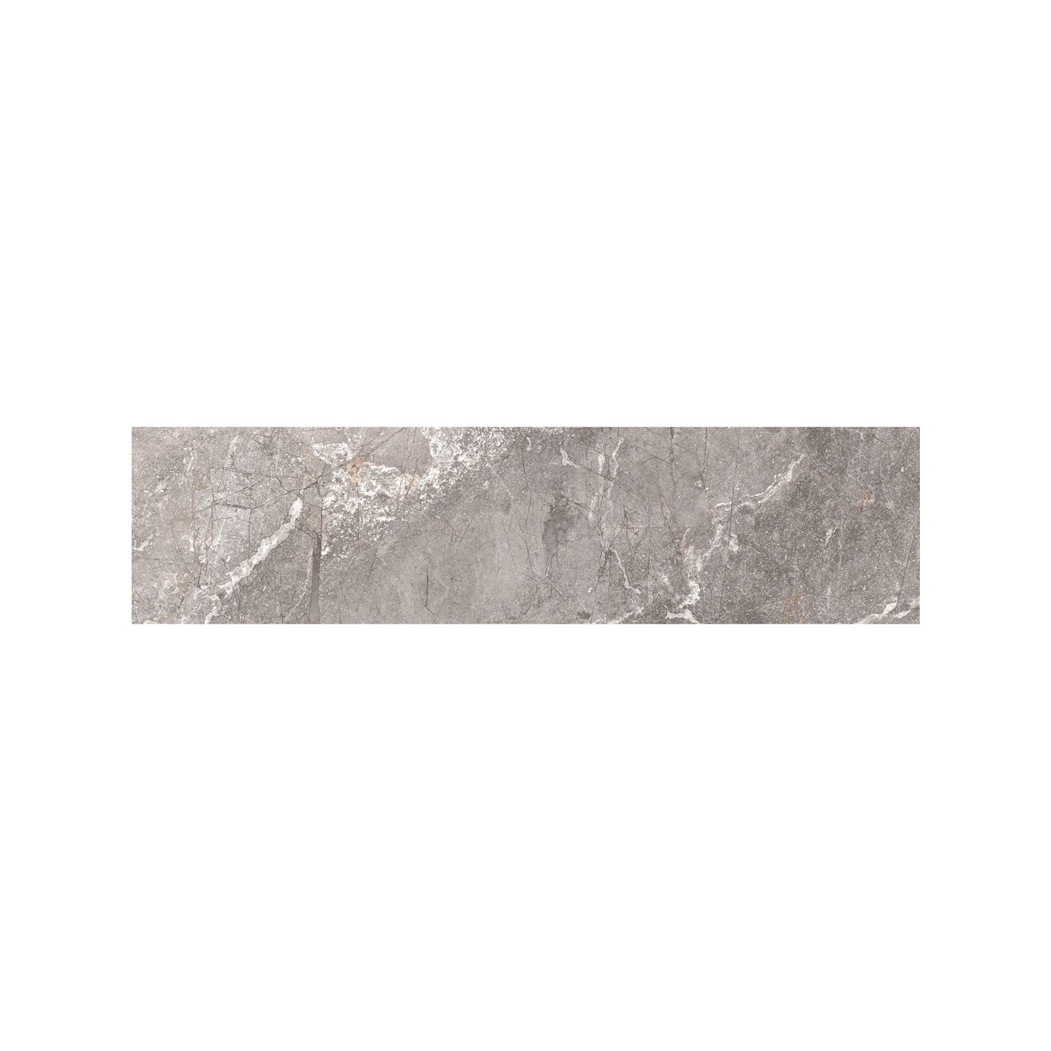 Daltile - Perpetuo - 3 in. x 24 in. Glazed Porcelain Bullnose Floor Tile - Eternal Grey