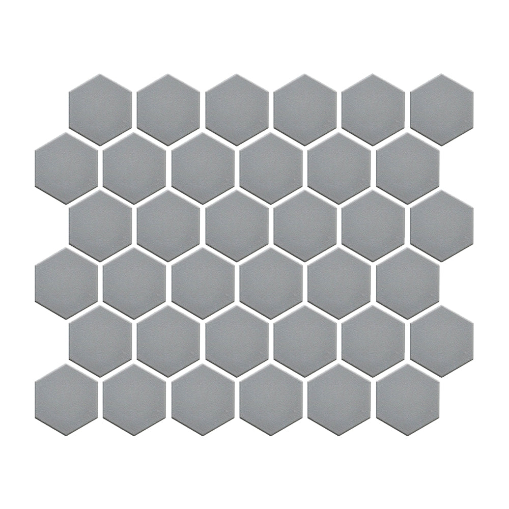 CommodiTile - Elements 2" Hexagon Mosaic - Platinum
