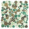 See Elysium - Growing Grass 11.5 in. x 11.5 in. Porcelain Mosaic