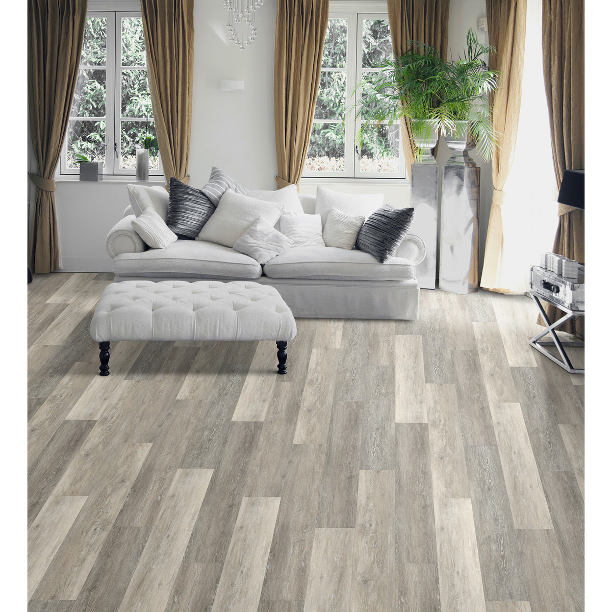 Engineered Floors - Triumph Collection - Renewal - 7 in. x 48 in. - Harmony Room Scene