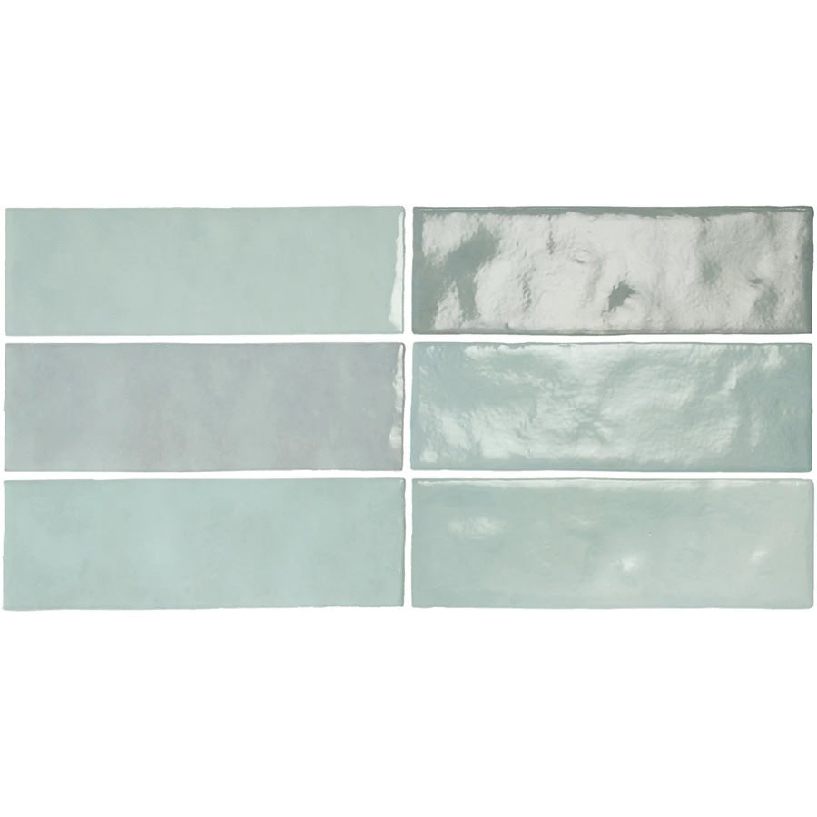 Equipe - Artisan Collection - 2.5" x 8" Wall Tile - Aqua