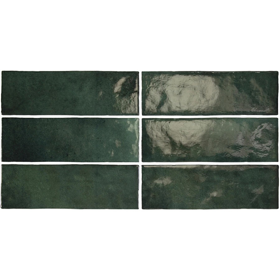 Equipe - Artisan Collection - 2.5&quot; x 8&quot; Wall Tile - Moss Green