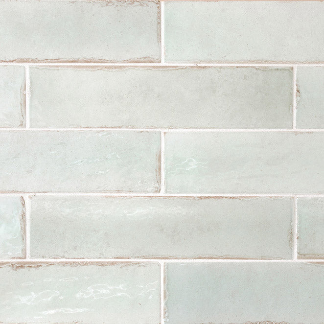 Equipe - Tribeca Collection - 2.5 in. x 10 in. Wall Tile - Seaglass Mint