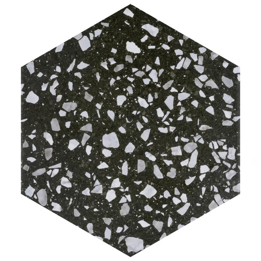 SomerTile - Venice - Hexagon Porcelain Tile - Black