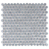 See SomerTile - Hudson Penny Round Gloss Mosaic - Slate