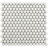 See SomerTile - Hudson Penny Round Gloss Mosaic - Crystalline White