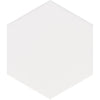 See Floors 2000 - Solids - 8.5 in. x 10 in. Porcelain Hexagon Tile - White