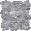 See Tesoro - Beach Stones Collection - Sliced Pebble Mosaic - Grey