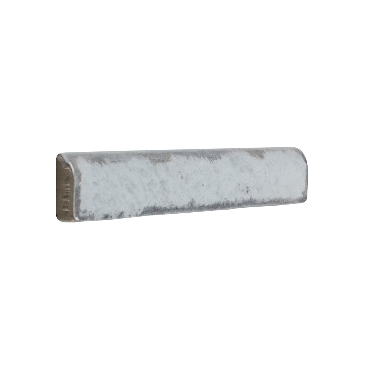 Lungarno Ceramics - Retrospectives 1 in. x 6 in. Bullnose - Enchanted Mist Side View