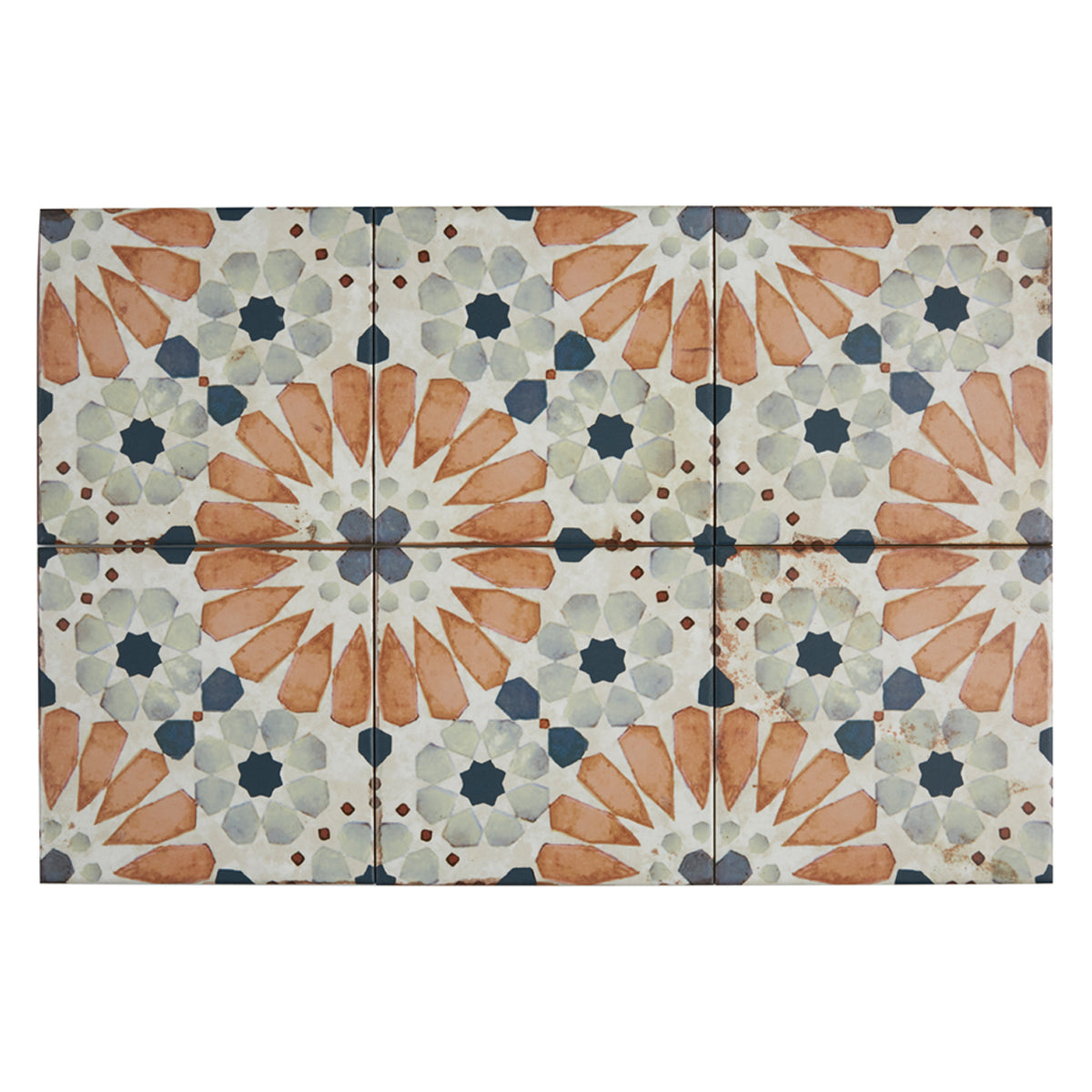 Lungarno Ceramics - Retrospectives 8 in. x 8 in. Ceramic Tile - Covent Gardens Installed