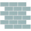 See Lungarno - Urban Textures Contempo 2 in. x 4 in. Mosaic - Sky Blue