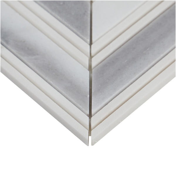 Lungarno Ceramics - Natural Elements - Skyline Chevron Mosaic